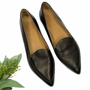 Everlane Modern Point Loafer Leather Black 9.5 (Fit like 8.5)